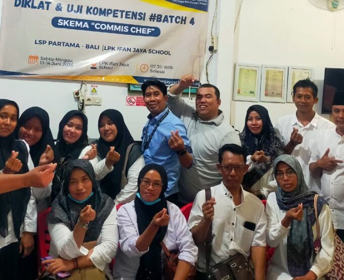 DIKLAT & UJI KOMPETENSI SKEMA COMMIS CHEF BATCH 4 DI LPK IFAN JAYA SCHOOL